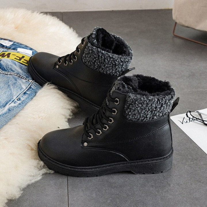 Casual dameslaarzen met warme voering en veters - Selene