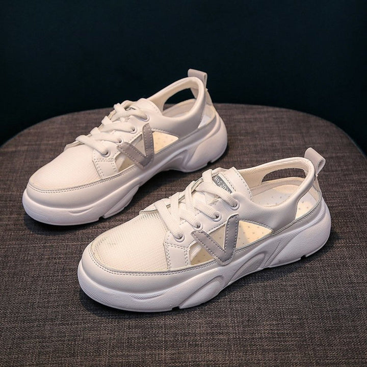 Damesschoenen met geperforeerd design wit - Avelyn