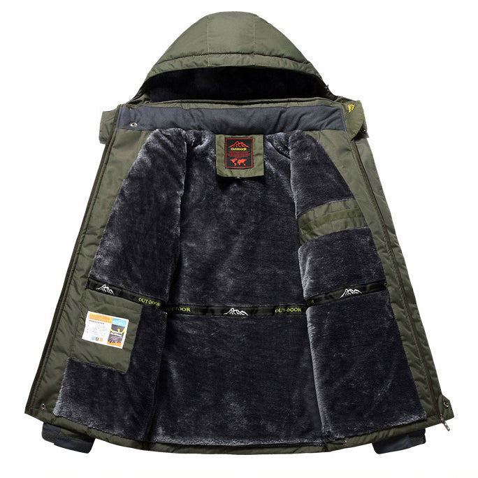 Waterdicht gevoerd herenjack met capuchon - Cavalieri