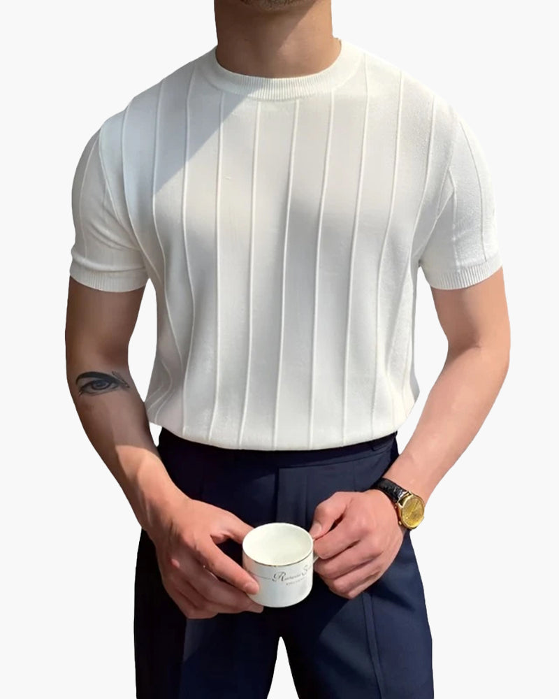 Geribd heren-T-shirt - Casual & ademend