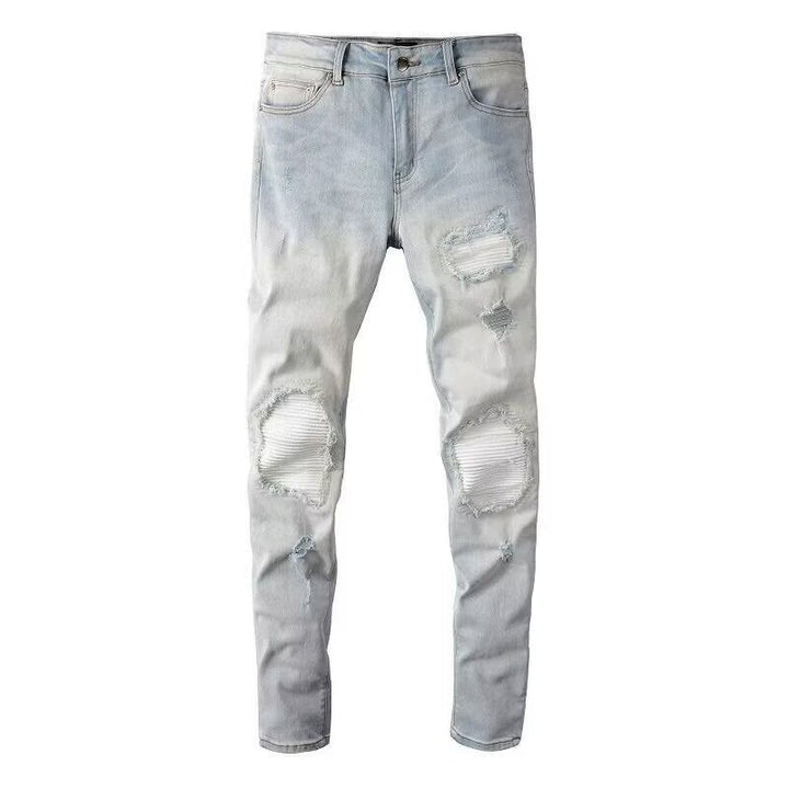 Slanke jeans met gerafeld effect - Eirikur