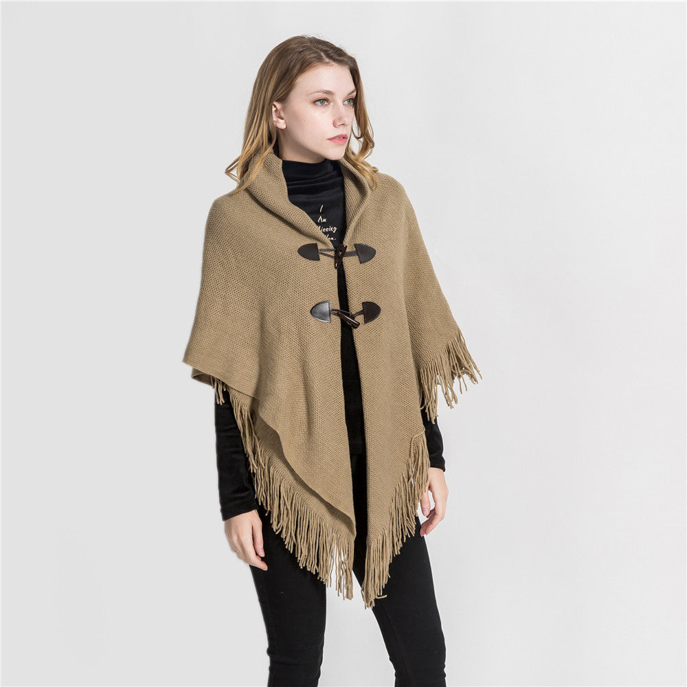 Losse poncho sjaal