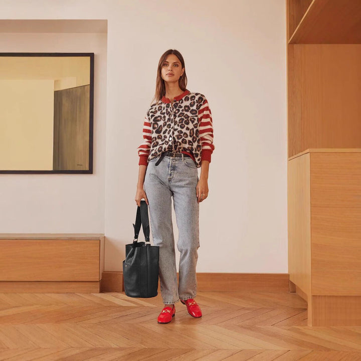 Damescardigan met moderne print - Alvéra