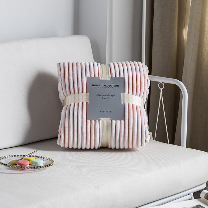 Zachte, geribbelde winterdeken met thermische voering