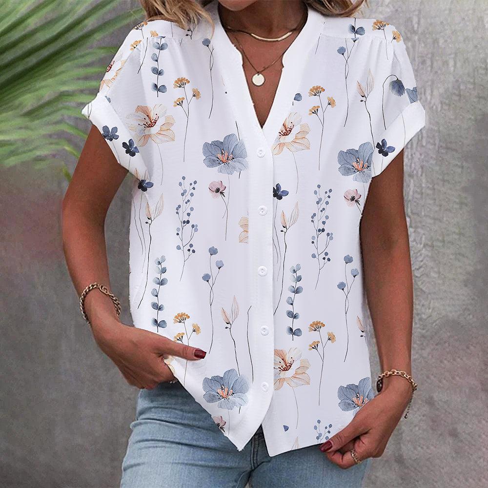 Mayena - Gebloemd Button Down Overhemd