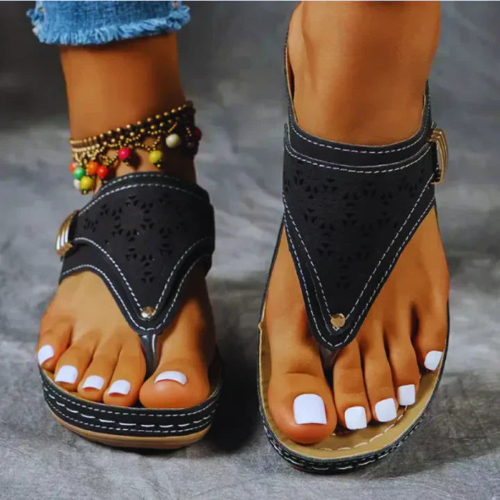 Celine - Damessandalen met clip-toe in PU leer