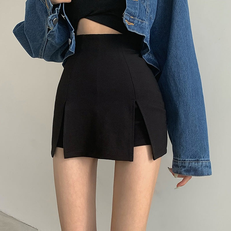Stijlvolle en moderne minirok met hoge taille, perfect voor geraffineerde en modieuze looks