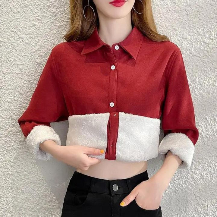 Eda - Elegante fleece blouse