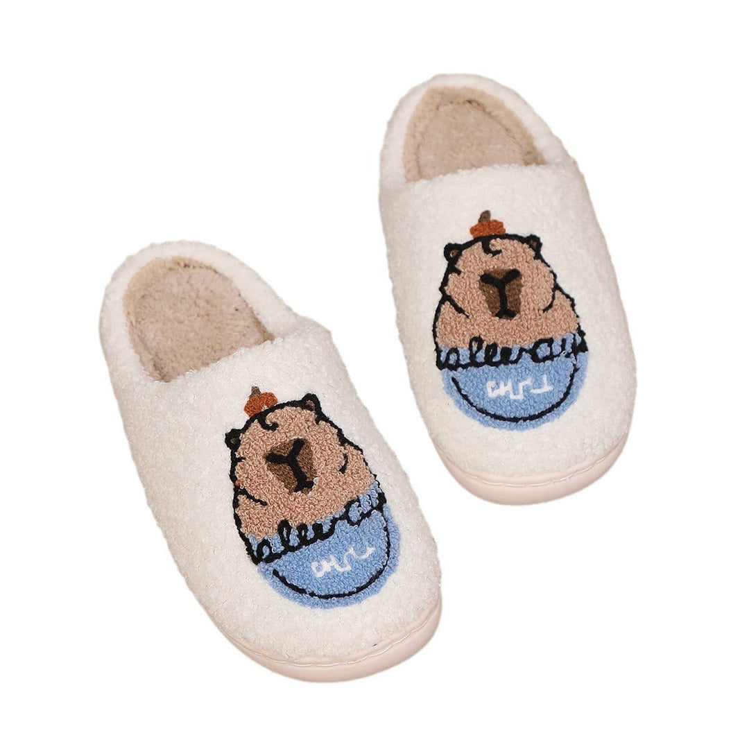 Schattige Katoenen Capibara Slippers