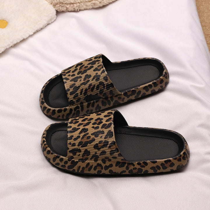 Damesslippers met luipaardprint - Malika