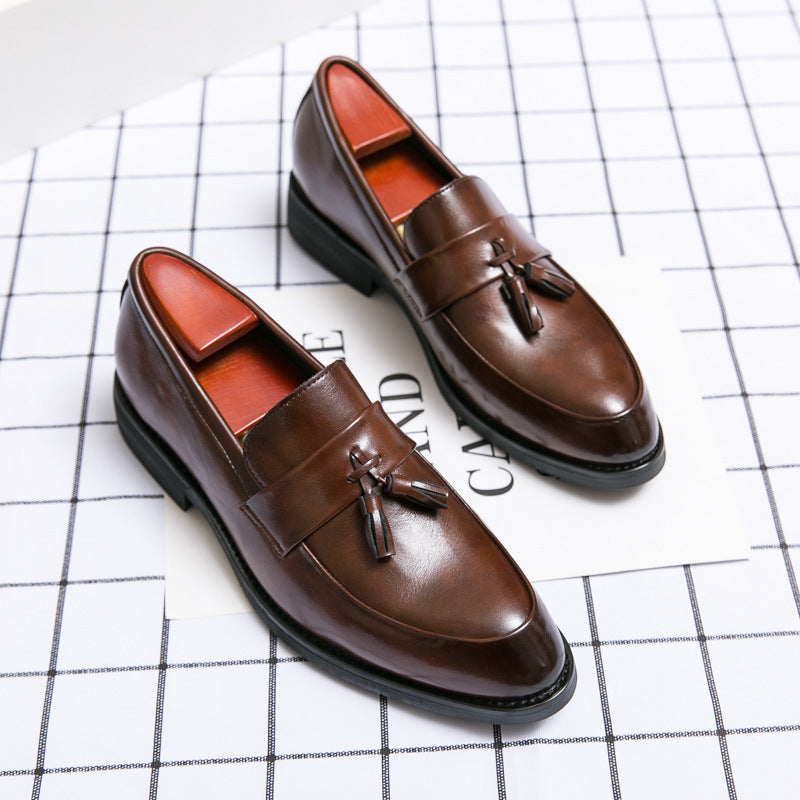 Heren mocassins leer kwastjes klassiek - Pifto
