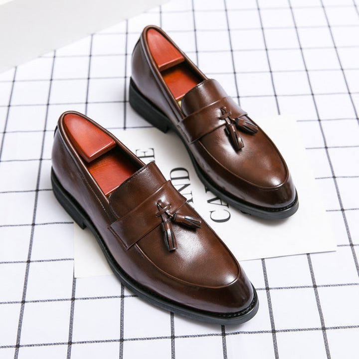 Heren mocassins leer kwastjes klassiek - Pifto