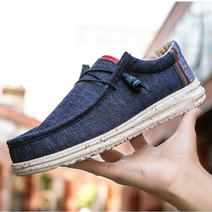 Heren casual loafers ademend canvas slip-on stijl - Mateo