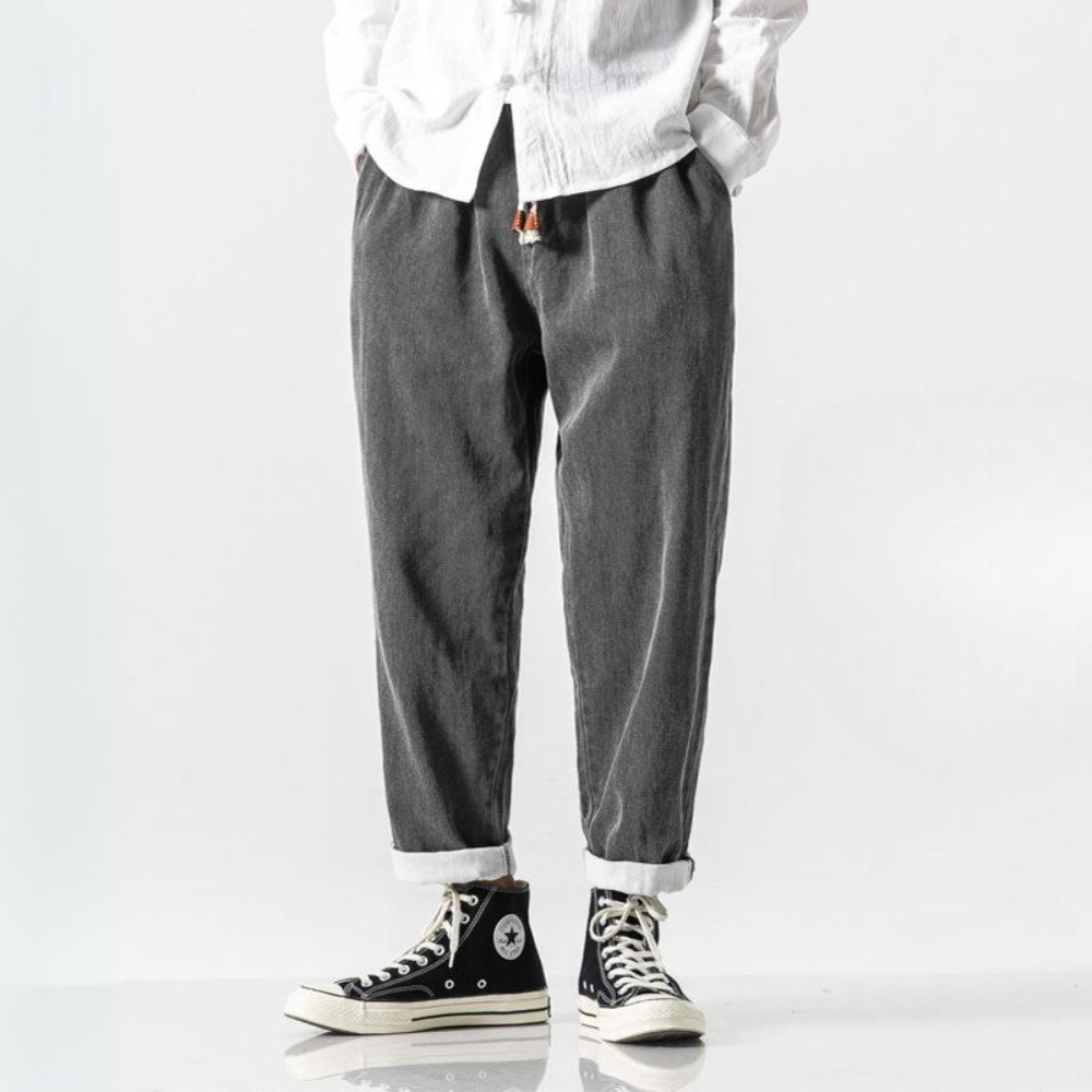 Losse denim herenbroek - Enzo