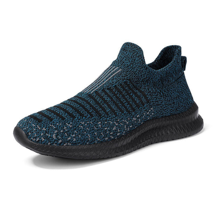 Slipvaste herensneakers van stof modern grafietblauw - model Dorian