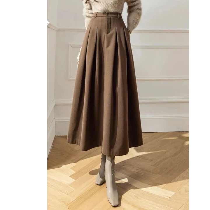 Plooirok met hoge taille voor dames - Casual