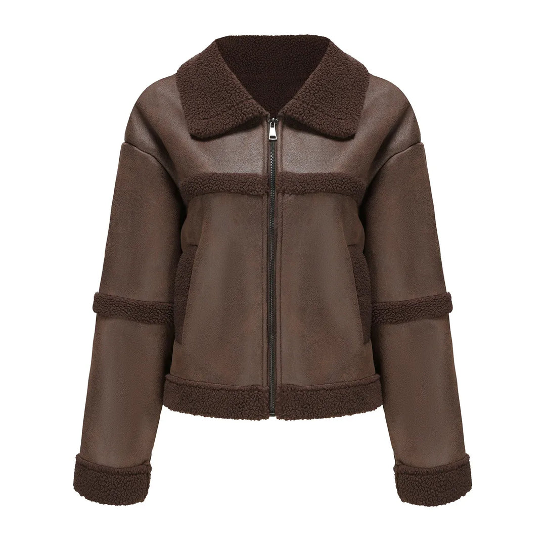 Gia - Warme en trendy fleece jas voor dames