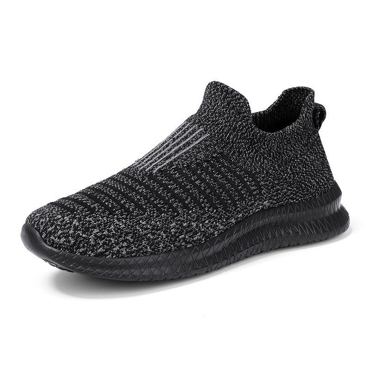 Slipvaste herensneakers van stof modern grafietblauw - model Dorian