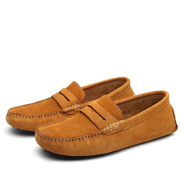 Echte suède casual herenschoenen - Larkstone