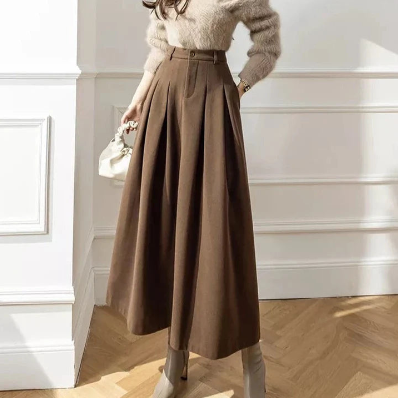 Plooirok met hoge taille voor dames - Casual