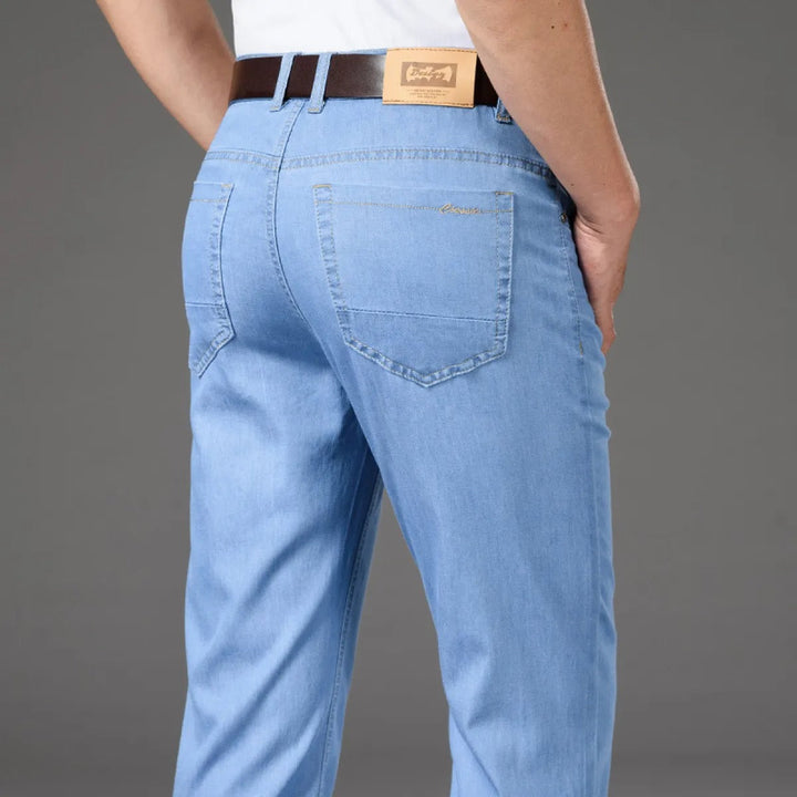 Rechte stretch katoenen herenjeans - Mateo