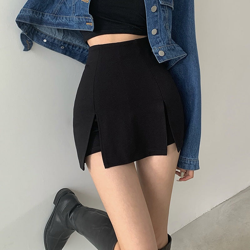 Stijlvolle en moderne minirok met hoge taille, perfect voor geraffineerde en modieuze looks