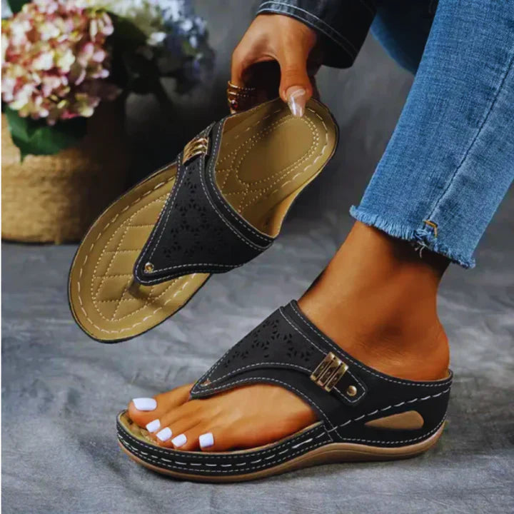 Celine - Damessandalen met clip-toe in PU leer