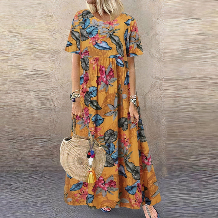 Lotte - levendige maxi jurk met bloemen voor een elegante look