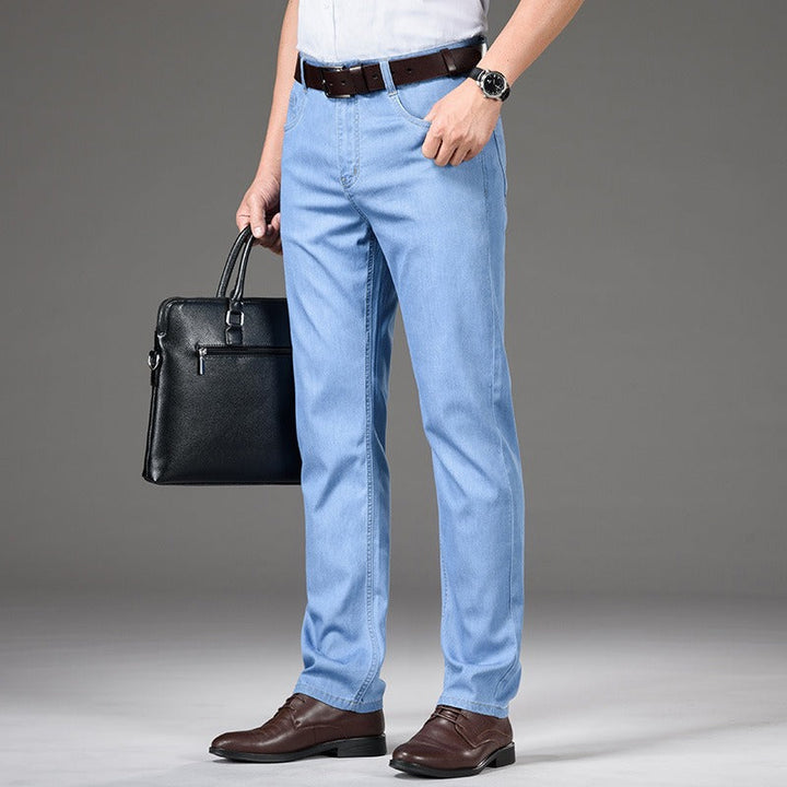 Rechte stretch katoenen herenjeans - Mateo