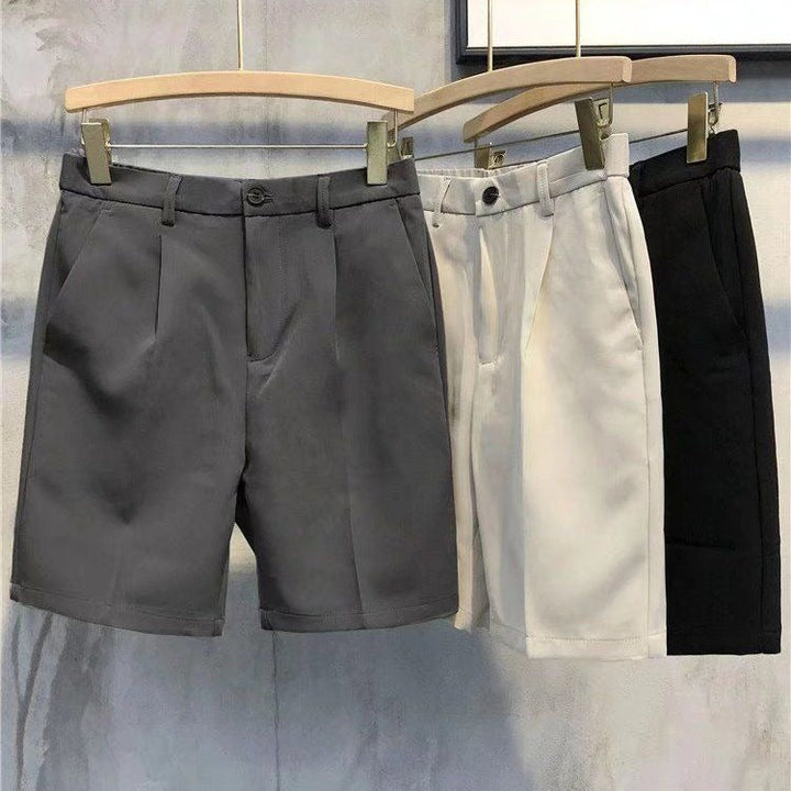 Elegante geplooide herenshort met hoge taille - Lorenzo
