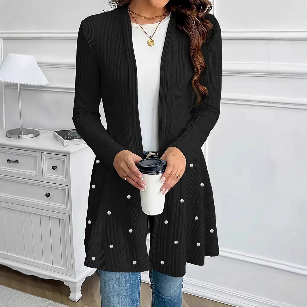 Gebreid damesvest met decoratief detail - Neralis