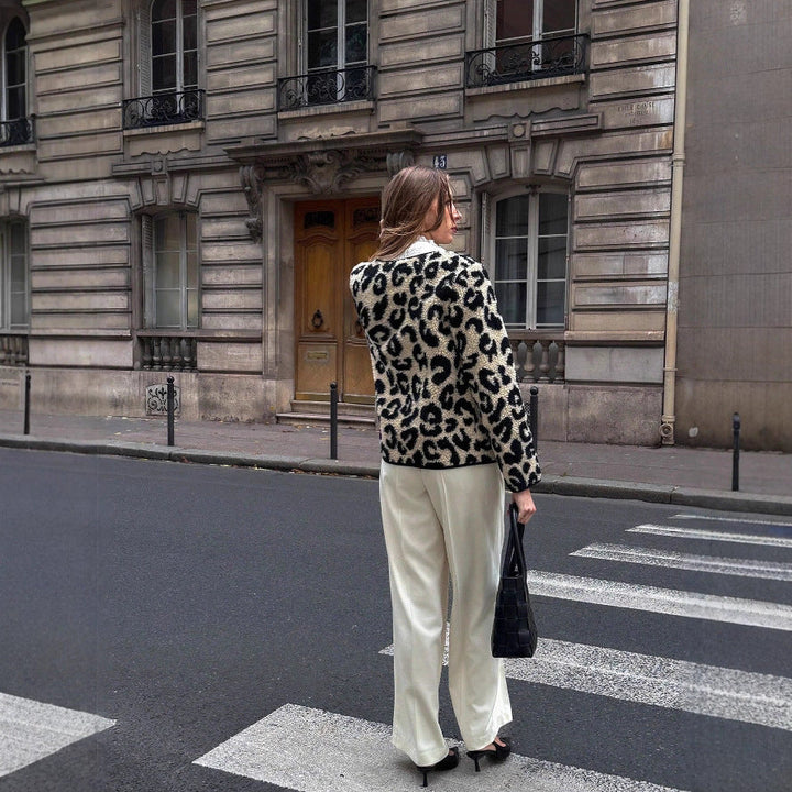 Jas met luipaardprint voor dames - Narelle