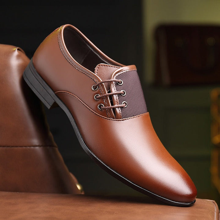 Formele herenschoenen lakleer spitse teen elegante stijl - Damián