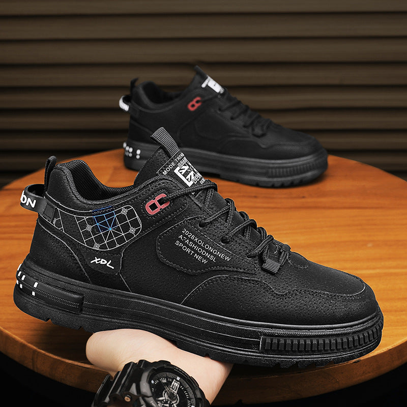 Stoffen enkellaarsjes heren technische structuur - Haldorik