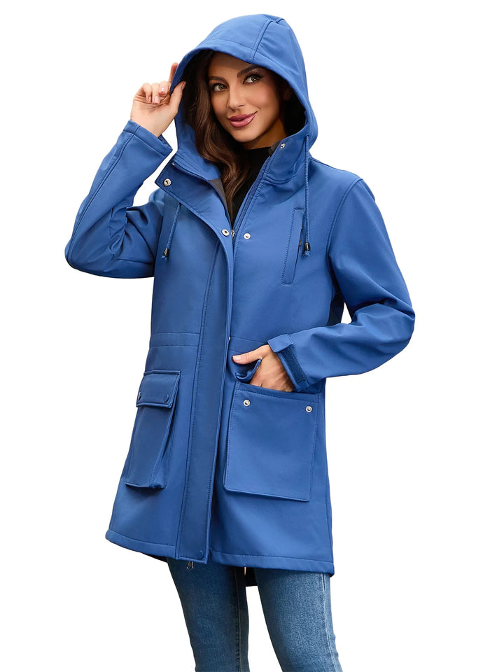 Waterdicht softshell damesjack met capuchon - Elina