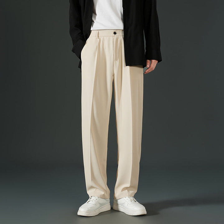 Gestructureerde getailleerde herenbroek - Avenlor