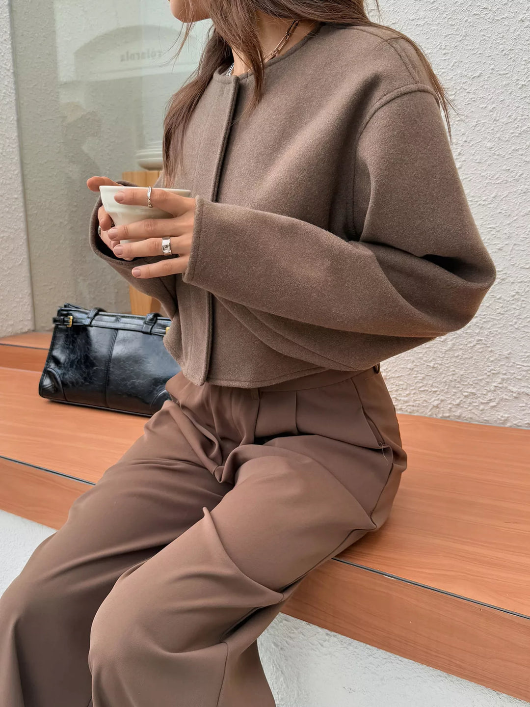 Kort wollen damesjack - Sabrina