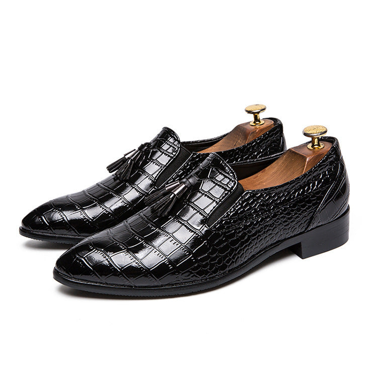 Heren mocassins leer elegant met kwastjes - Dominik