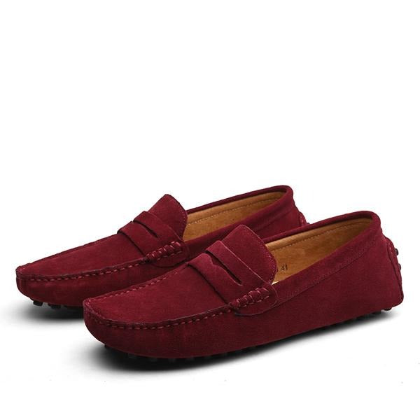 Echte suède casual herenschoenen - Larkstone