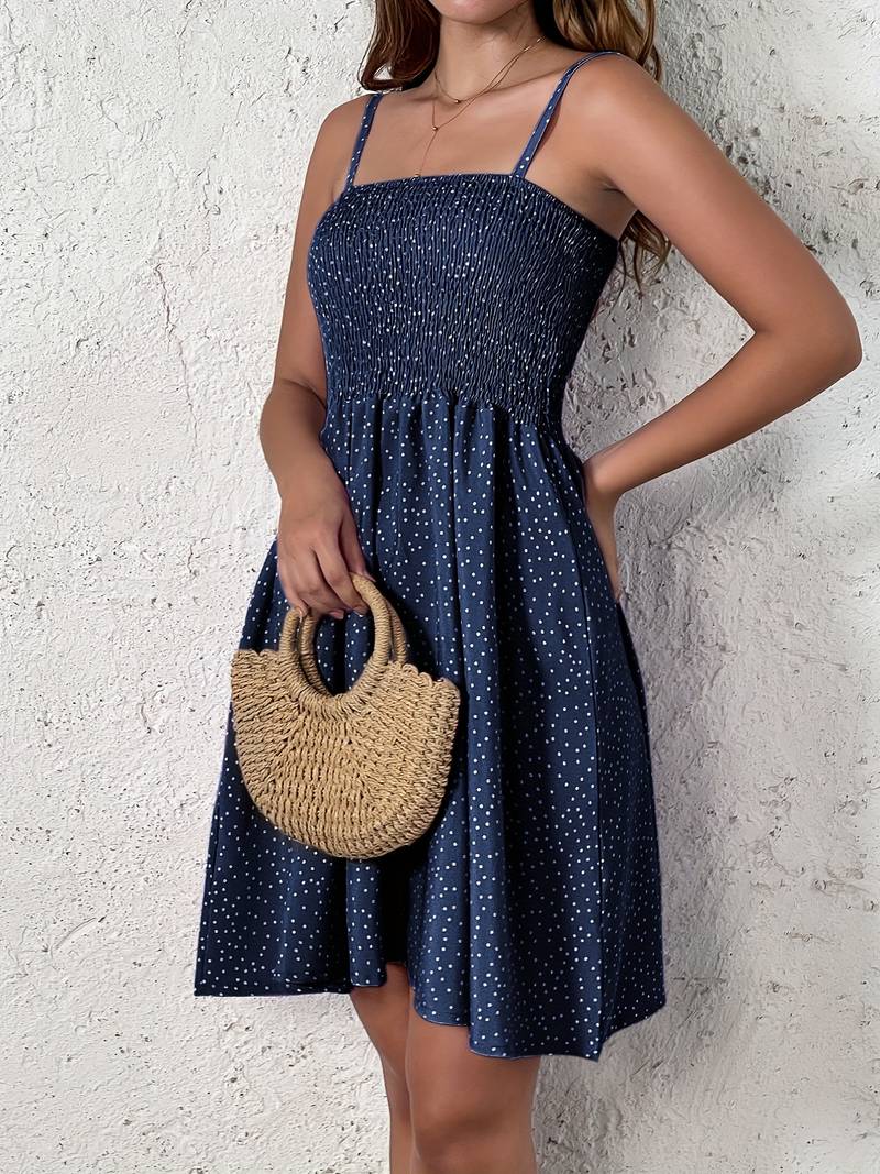 Wilhemina - Polka Dot Smock Jurk