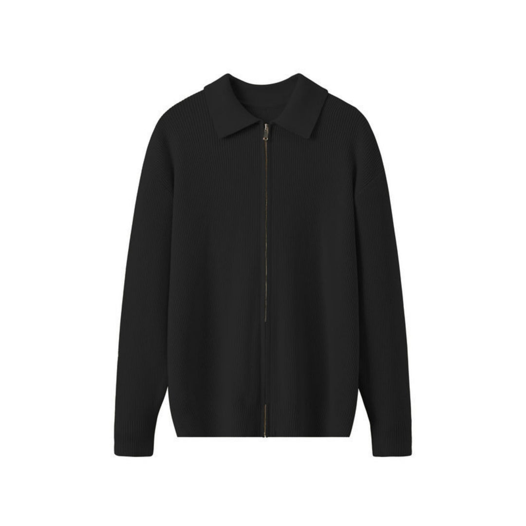 Gebreid herenvest met kraag - Franco