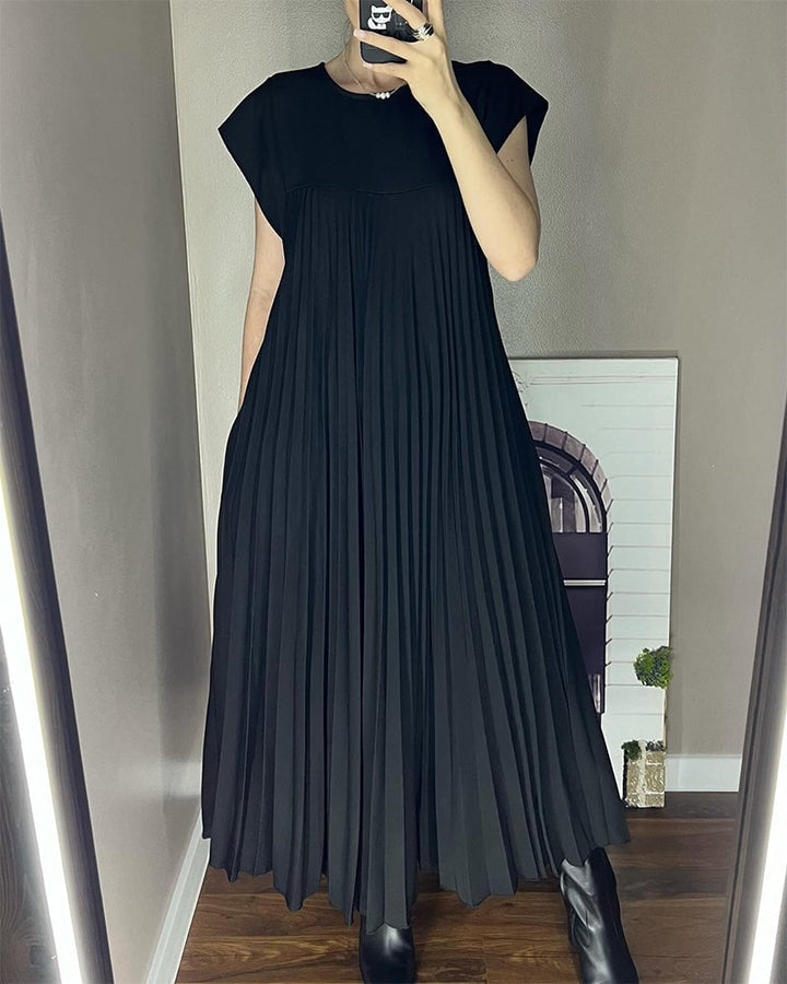 Rachel - Basic jurk met korte mouwen