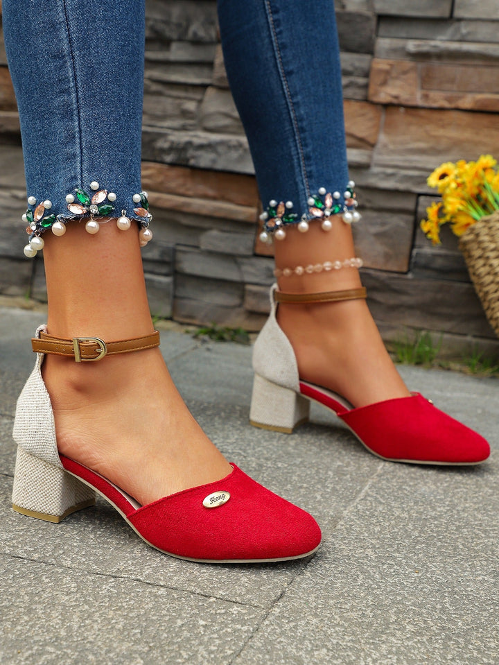 Dames suède pumps met gesloten teen - Emilia