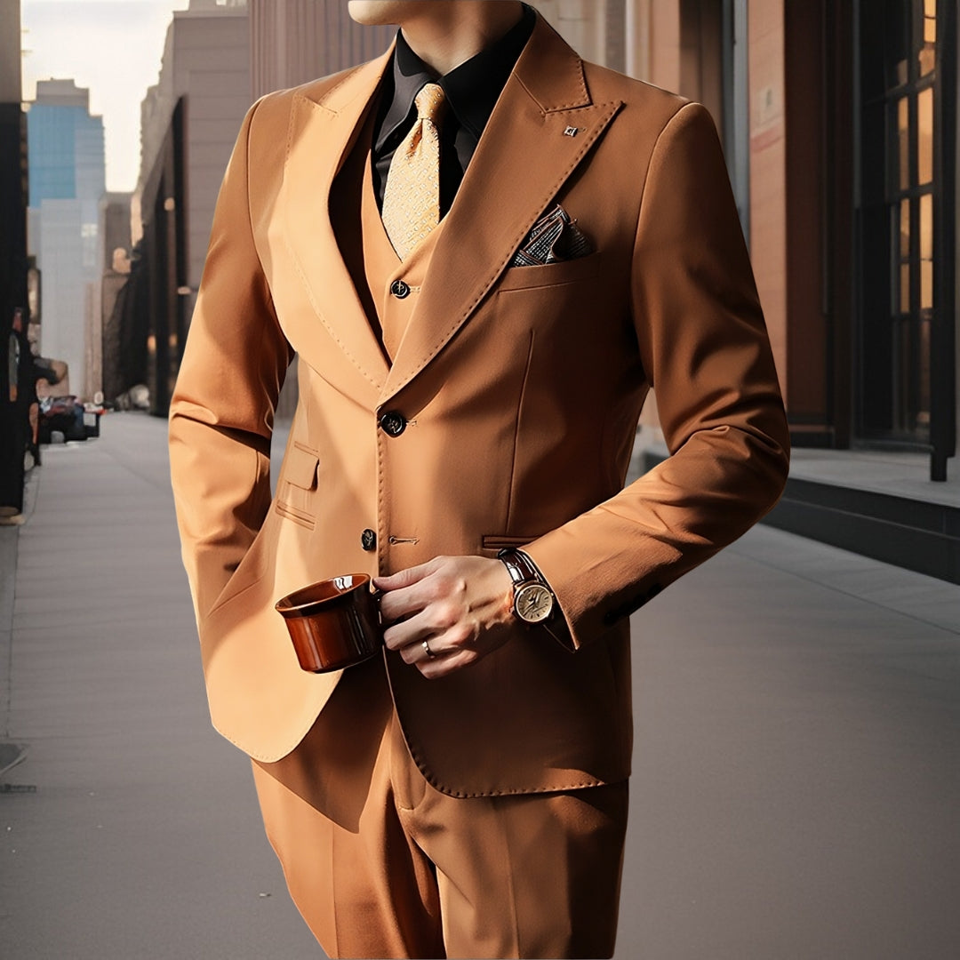 Mango Man linnen slim fit overhemd pastelbruin Mango Man linnen slim fit overhemd pastelbruin
