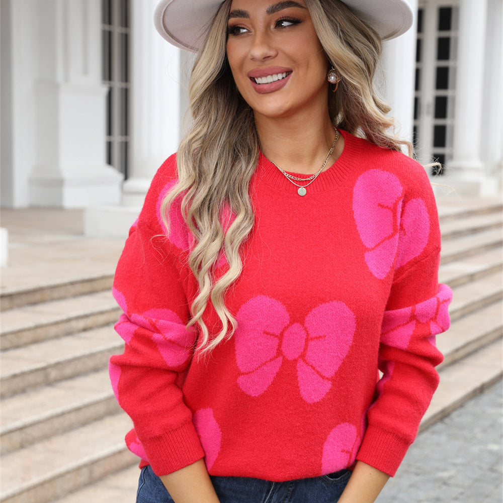 Damestrui met strikprint - Freja