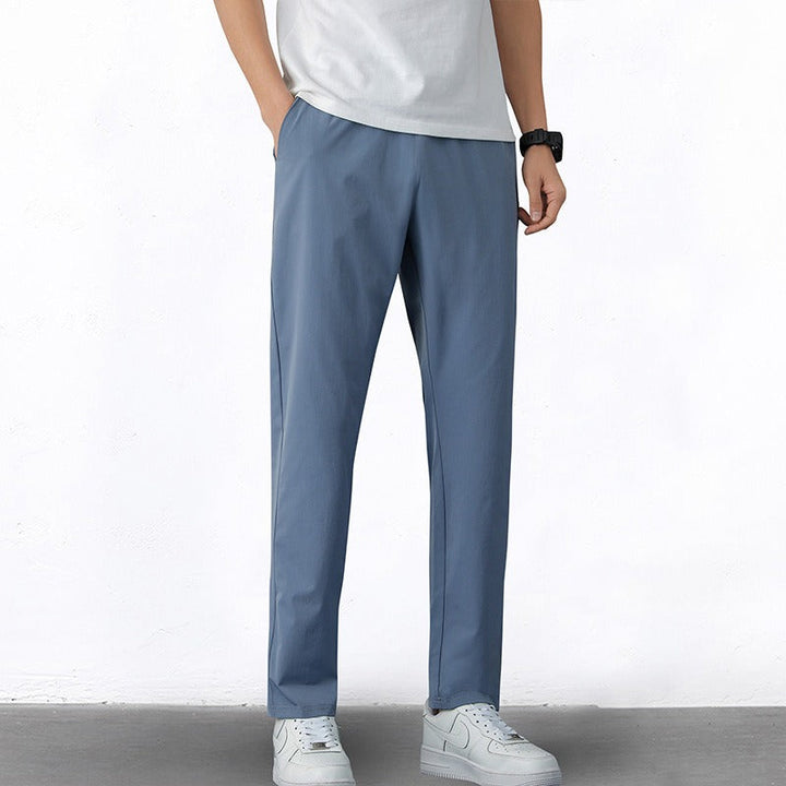 Slim fit geweven stretchbroek voor heren - Elias