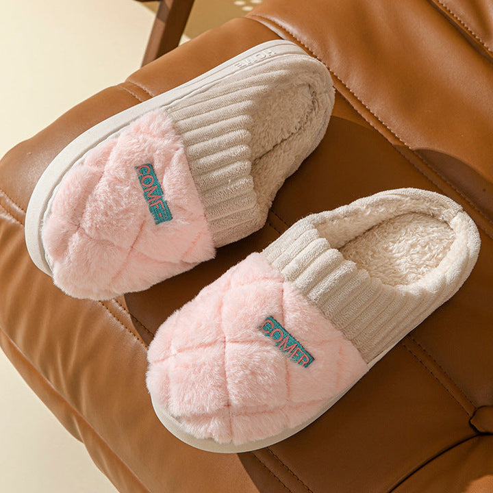 Uniseks winterslippers pluche antislip Rombe - Elen