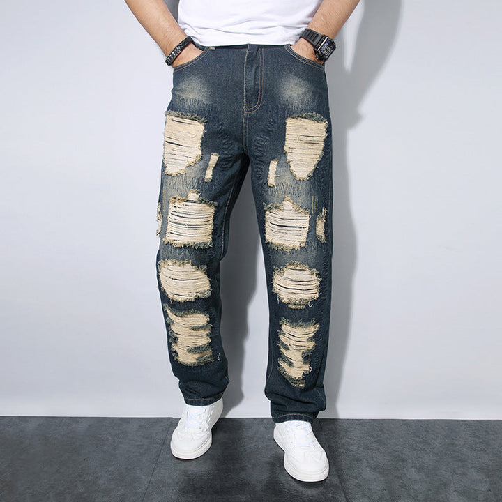 Rechte ripped jeans voor heren - Soren