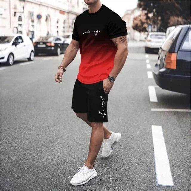 Sportief herensetje in moderne urban stijl ademende stof - Mauro