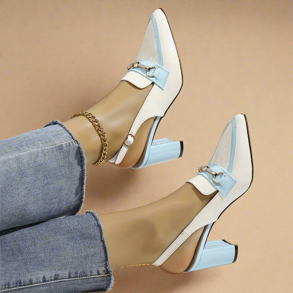 Slingback blokhak - Millie
